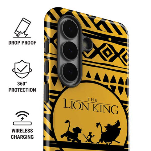 Disney The Lion King Simba Timon and Pumba Tribal Print Galaxy S26 Impact Case