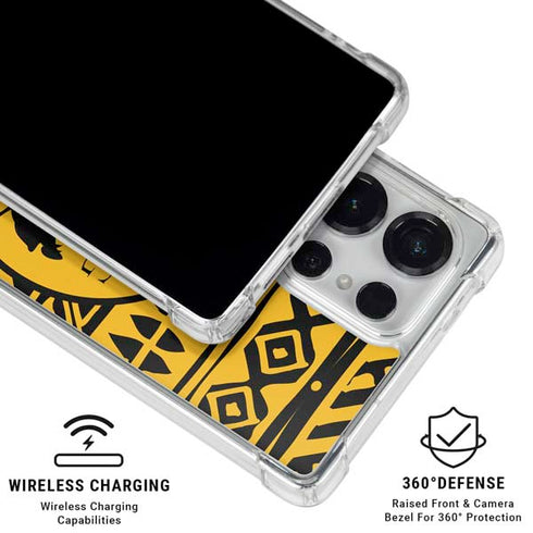 Disney The Lion King Simba Timon and Pumba Tribal Print Galaxy S26 Ultra Clear Case