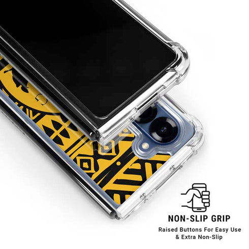 Disney The Lion King Simba Timon and Pumba Tribal Print Galaxy Z Fold6 Clear Case