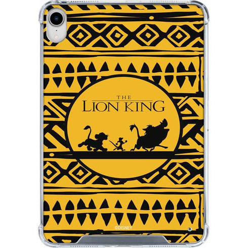 Disney The Lion King Simba Timon and Pumba Tribal Print iPad 11th Gen (2025) Clear Case