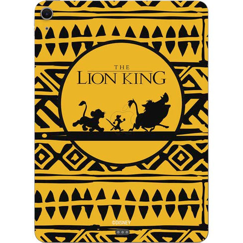 Disney The Lion King Simba Timon and Pumba Tribal Print Apple iPad Air Skin