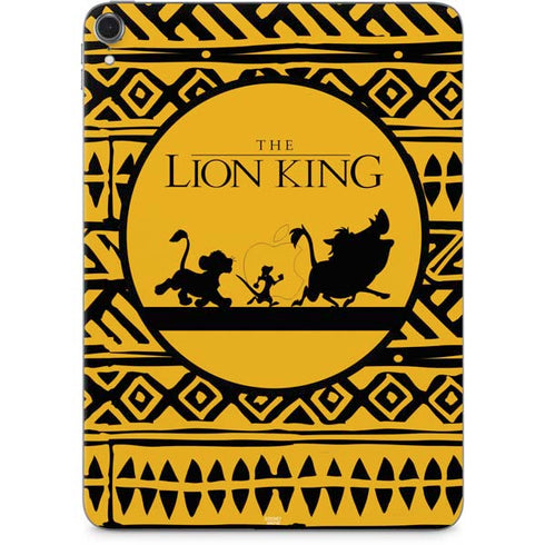 Disney The Lion King Simba Timon and Pumba Tribal Print Apple iPad Pro Skin