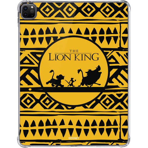 Disney The Lion King Simba Timon and Pumba Tribal Print iPad Pro 11in (2024) Clear Case