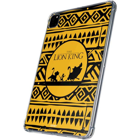 Disney The Lion King Simba Timon and Pumba Tribal Print iPad Pro 11in (2024) Clear Case