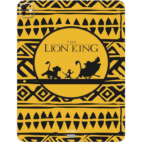 Disney The Lion King Simba Timon and Pumba Tribal Print iPad Pro 13in M4 (2024) Skin