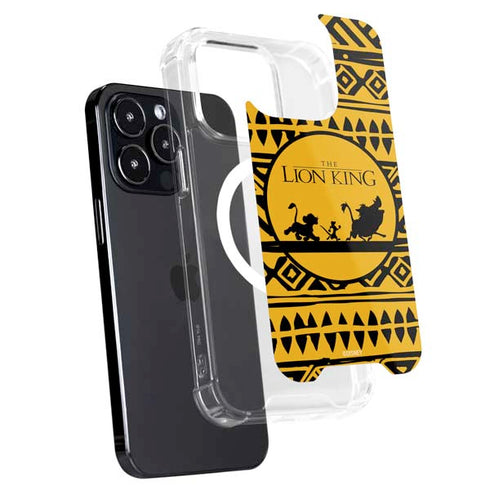 Disney The Lion King Simba Timon and Pumba Tribal Print iPhone 16 Pro Max MagSafe Case
