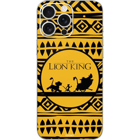 Disney The Lion King Simba Timon and Pumba Tribal Print iPhone 16 Pro Max Skin