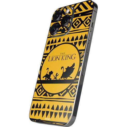 Disney The Lion King Simba Timon and Pumba Tribal Print iPhone 16 Pro Max Skin