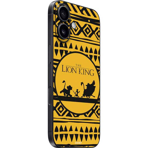 Disney The Lion King Simba Timon and Pumba Tribal Print iPhone 16 Skin