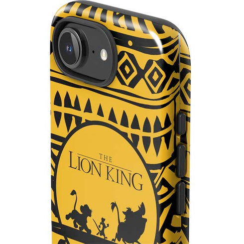 Disney The Lion King Simba Timon and Pumba Tribal Print iPhone 16e Impact Case