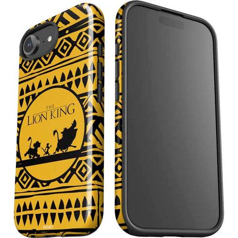 Disney The Lion King Simba Timon and Pumba Tribal Print iPhone 16e Impact Case