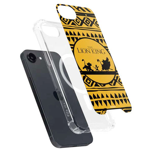 Disney The Lion King Simba Timon and Pumba Tribal Print iPhone 16e MagSafe Case