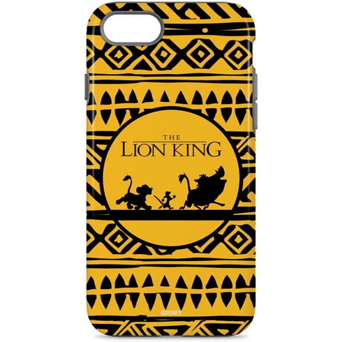 Disney The Lion King Simba Timon and Pumba Tribal Print iPhone Cases