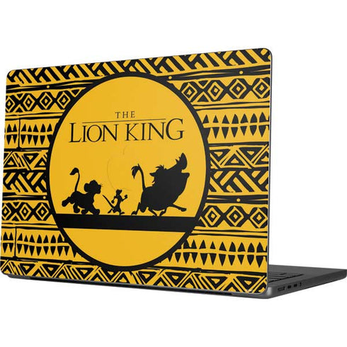 Disney The Lion King Simba Timon and Pumba Tribal Print Apple MacBook Pro 14-inch Skin