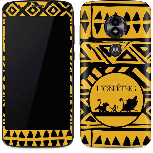 Disney The Lion King Simba Timon and Pumba Tribal Print Moto E5 Play Skin