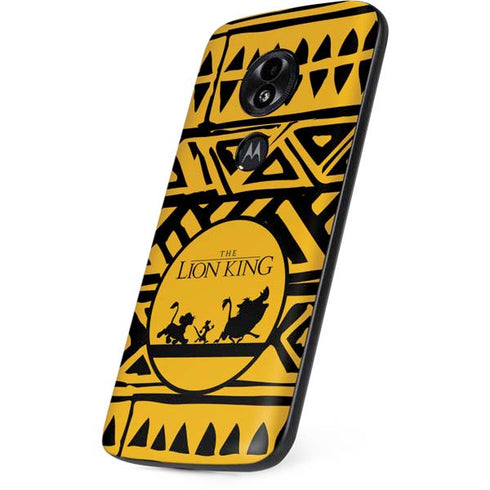 Disney The Lion King Simba Timon and Pumba Tribal Print Moto E5 Play Skin