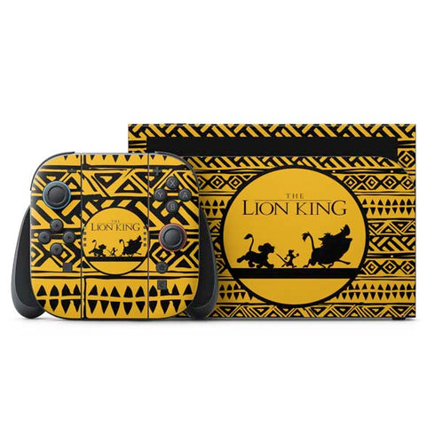 Disney The Lion King Simba Timon and Pumba Tribal Print Nintendo Skins