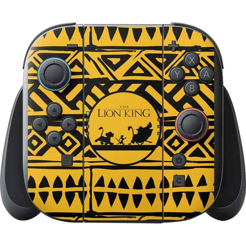 Disney The Lion King Simba Timon and Pumba Tribal Print Nintendo Switch 2 (2025) with Joy-Con Skin