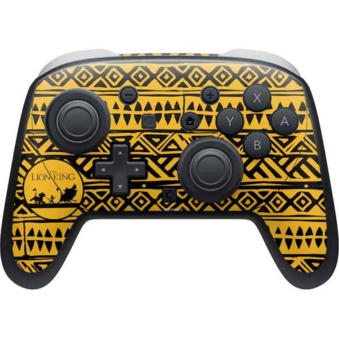 Disney The Lion King Simba Timon and Pumba Tribal Print Nintendo Switch 2 (2025) Pro Controller Skin