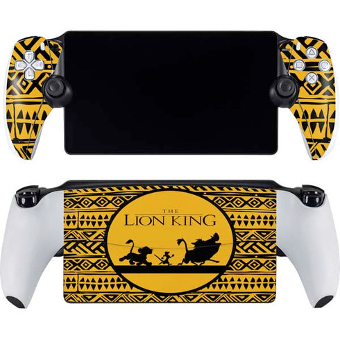 Disney The Lion King Simba Timon and Pumba Tribal Print PlayStation Portal Remote Player Skin