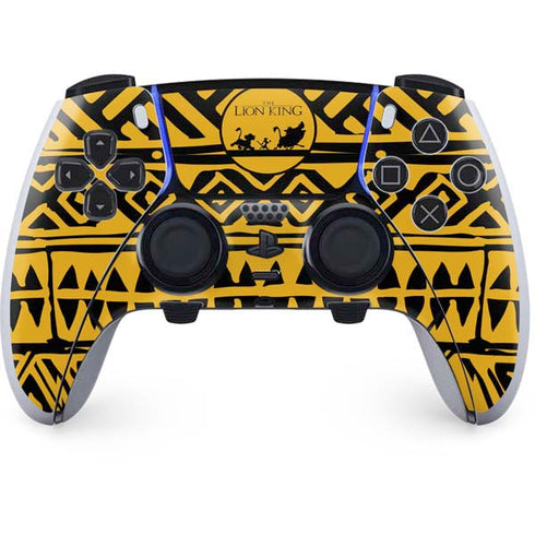Disney The Lion King Simba Timon and Pumba Tribal Print PS5 DualSense Edge Pro Controller Skin