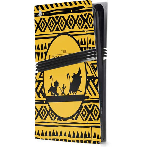 Disney The Lion King Simba Timon and Pumba Tribal Print PS5 Pro Console Skin