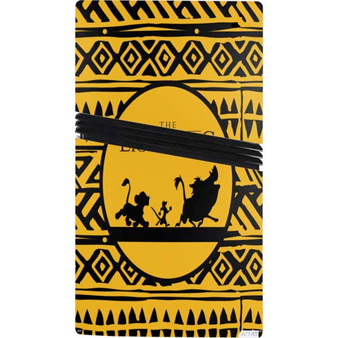 Disney The Lion King Simba Timon and Pumba Tribal Print PS5 Pro Console Skin