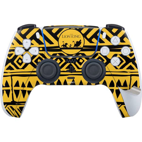 Disney The Lion King Simba Timon and Pumba Tribal Print PS5 Pro Disk Bundle Skin