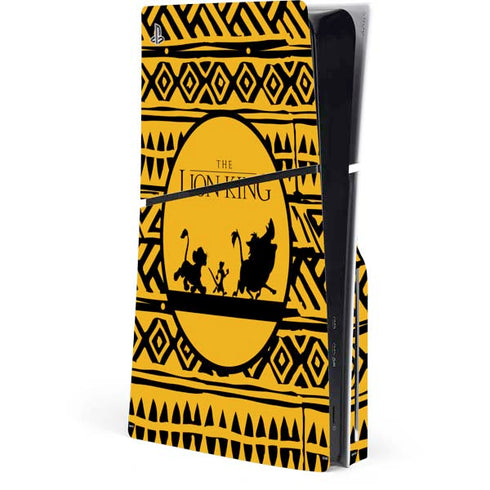 Disney The Lion King Simba Timon and Pumba Tribal Print PlayStation PS5 Skins