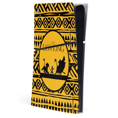 Disney The Lion King Simba Timon and Pumba Tribal Print PS5 Slim Digital Edition Console Skin
