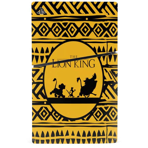 Disney The Lion King Simba Timon and Pumba Tribal Print PS5 Slim Digital Edition Console Skin