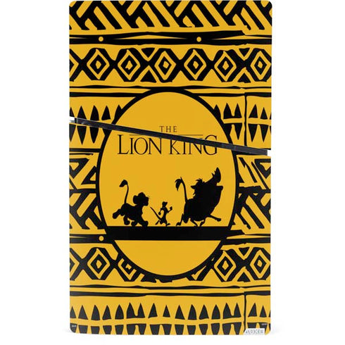 Disney The Lion King Simba Timon and Pumba Tribal Print PS5 Slim Digital Edition Console Skin