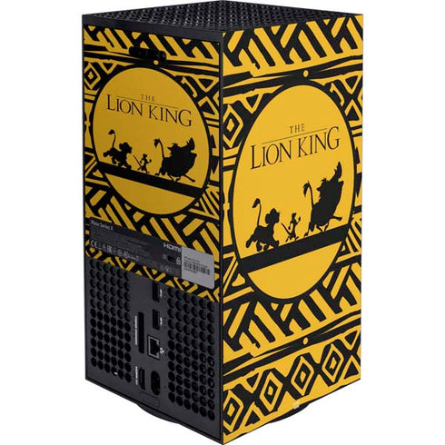 Disney The Lion King Simba Timon and Pumba Tribal Print XBox Series X Digital Edition Bundle Skin