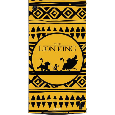 Disney The Lion King Simba Timon and Pumba Tribal Print XBox Series X Digital Edition Console Skin