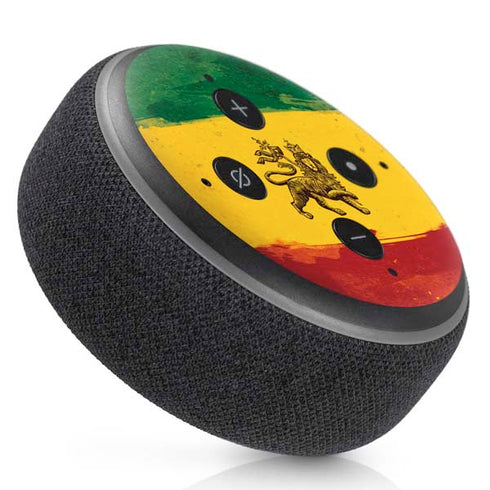 The Lion of Judah Rasta Flag Amazon Echo Dot Skin