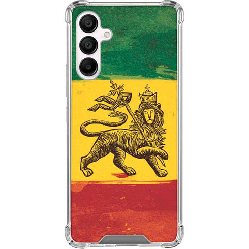 The Lion of Judah Rasta Flag Galaxy A16 5G Clear Case