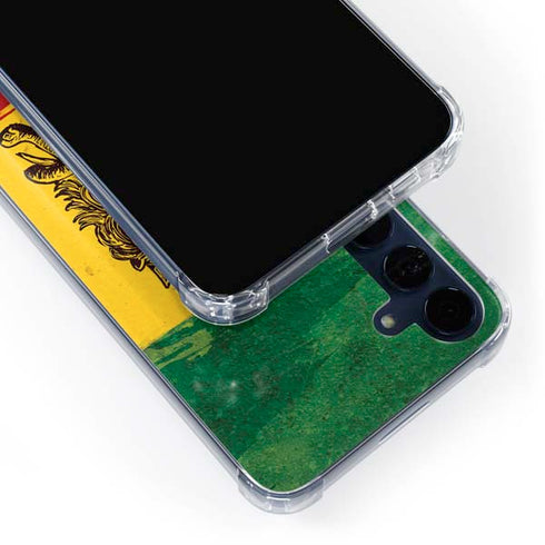 The Lion of Judah Rasta Flag Galaxy A55 5G Clear Case