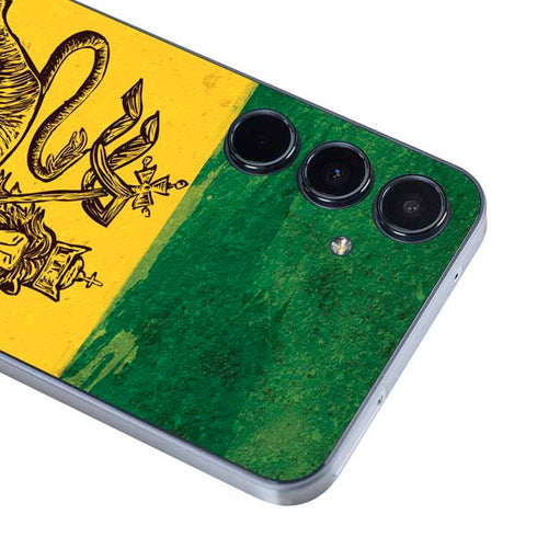 The Lion of Judah Rasta Flag Galaxy A55 5G Skin