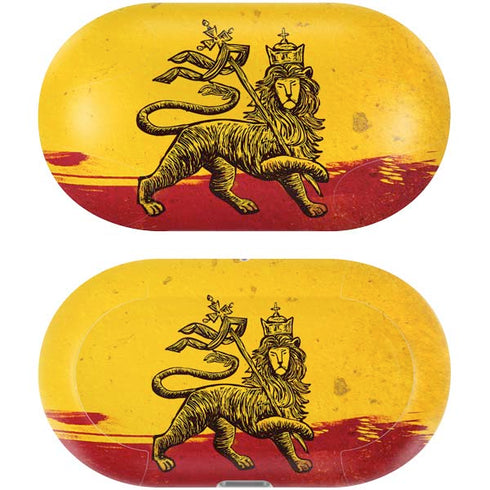 The Lion of Judah Rasta Flag Galaxy Buds Plus Skin