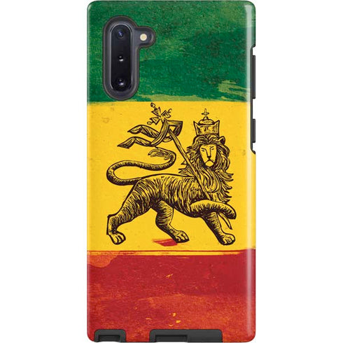 The Lion of Judah Rasta Flag Galaxy Cases