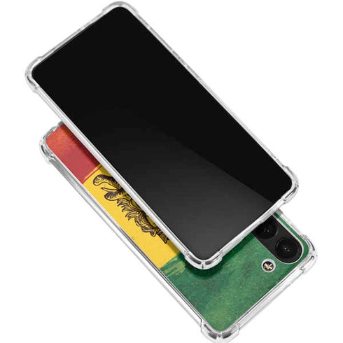 The Lion of Judah Rasta Flag Galaxy S24 FE Clear Case