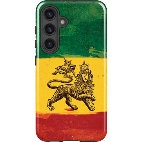 The Lion of Judah Rasta Flag Galaxy S25 Impact Case