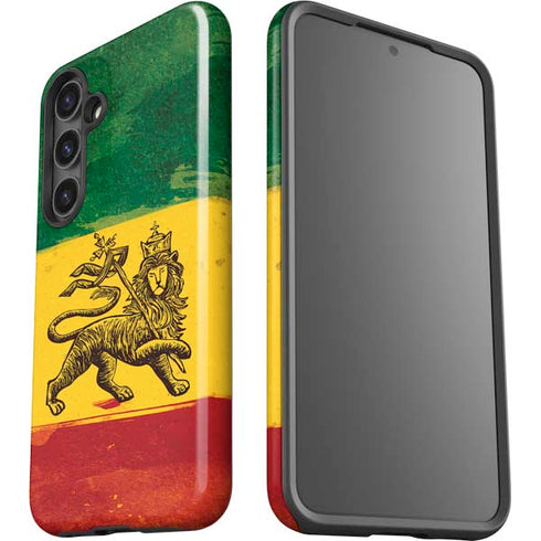 The Lion of Judah Rasta Flag Galaxy S25 Impact Case