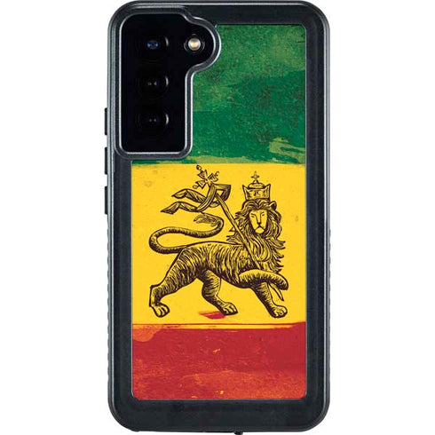 The Lion of Judah Rasta Flag Galaxy S24 Plus Waterproof Case