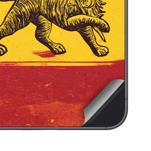 The Lion of Judah Rasta Flag Galaxy S25 Skin