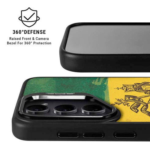 The Lion of Judah Rasta Flag Galaxy S24 Ultra Kickstand Case