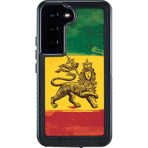 The Lion of Judah Rasta Flag Galaxy S24 Waterproof Case