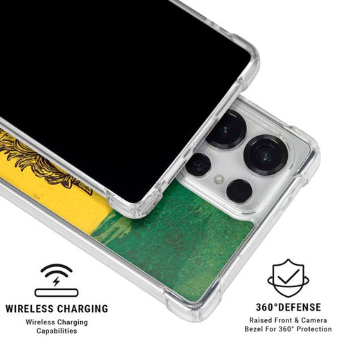 The Lion of Judah Rasta Flag Galaxy S25 Ultra Clear Case