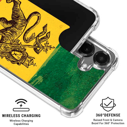 The Lion of Judah Rasta Flag Galaxy S26 Clear Case