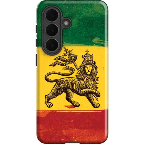 The Lion of Judah Rasta Flag Galaxy S26 Plus Impact Case